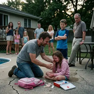 I heard my daughter scream before I saw her broken hand. Then my brother looked straight at me and sneered, "Stop crying. Boys will be boys." Everyone nodded like my little girl's pain meant nothing. They thought I was just another quiet father with no power. They had no idea the next ten minutes would destroy everything he had spent his life pretending to be.