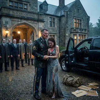 When a decorated Army colonel received a midnight call saying his pregnant wife had survived a brutal “fall” inside her billionaire father’s mansion, he came home expecting to confront the seven men responsible; instead, he discovered she had secretly uncovered defective military equipment, murdered soldiers, stolen federal money, and a conspiracy protected by the general he trusted like a father, while a recording hidden inside her necklace, a mother believed dead for twenty-six years, and a ledger concealed where no powerful man dared look prepared to destroy an empire—and expose why his own father had really died.