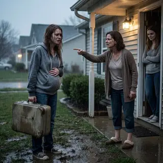 The day my own mother threw me out because I was pregnant, she screamed, "You're dead to this family!" Three years later, she stood at my front door crying, "Please... let me meet my grandson. We belong together again." She thought discovering who my son's father was would erase everything she had done. She couldn't have been more wrong—and I was about to prove it.
