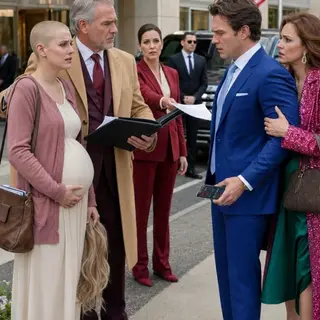 Pregnant and Shaved Bald by the Family Who Wanted Her Gone, She Walked Away Quietly—Then Her Billionaire Father Bought Their Empire Overnight
