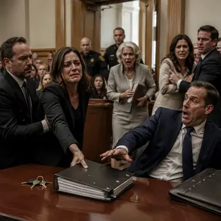 “Family protects family,” my mother told the judge, asking him to force me to finance my husband and sister’s betrayal. My sister smiled, certain their fake clinic records and dead notary’s seal would survive. I calmly placed one binder before my attorney. “What’s that?” my husband whispered. I looked at the millions he had stolen through a shell company. “Your confession,” I said. Minutes later, court security locked the doors—and nobody from my family was allowed to leave.