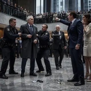 My son-in-law pointed at the security guards and sneered, “Escort this useless old man out of my company.” My daughter stood beside him, pale and terrified, while hundreds of employees watched me being humiliated. I calmly adjusted my coat and asked, “Your company?” He laughed—until the board chair entered, handed me the controlling-shareholder documents, and said, “Mr. Mercer, shall we remove the CEO now?”