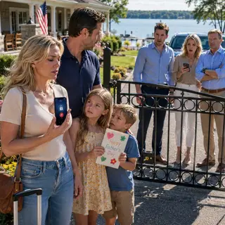 “Don’t bring your husband and kids tomorrow,” my brother texted, and my mother liked it. My daughter’s handmade Father’s Day card sat on the kitchen counter, glue still wet, while my father laughed with an emoji. They wanted my money, my lake house, my silence—but not my family. Five minutes later, I opened the gate app and changed everything.