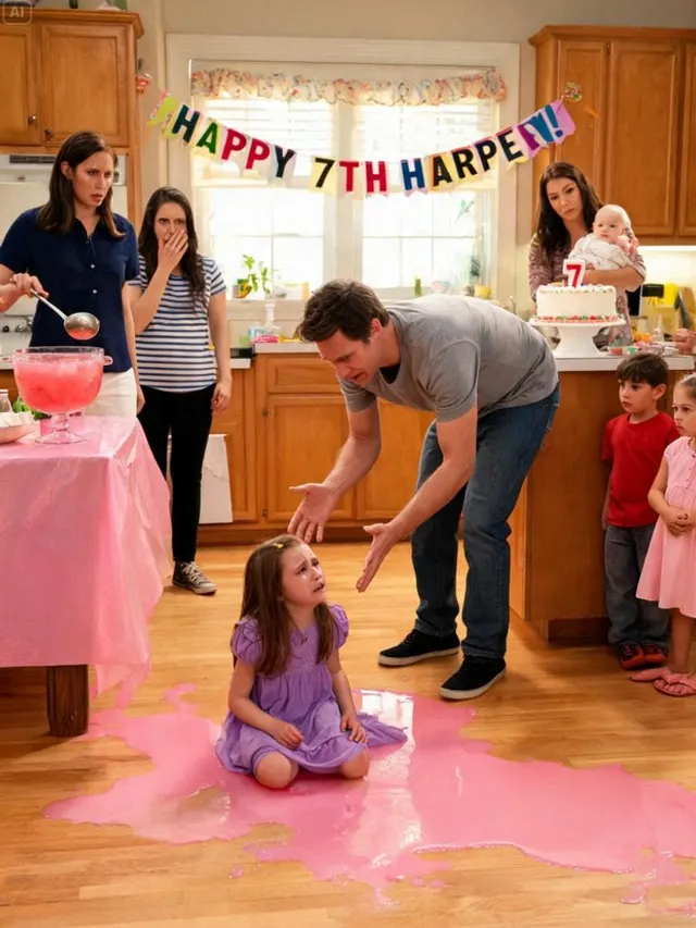 At her daughter’s glitter-covered seventh birthday party, former fraud investigator Camille Lawson watched Harper collapse after drinking pink lemonade prepared by Camille’s powerful older sister, but the medical emergency was only the opening move in a ruthless plan designed to frame Camille as an unstable mother, seize control of the family corporation, and remove her voting shares before a secret audit exposed millions in theft; when home-security footage captured Sabrina tampering with Harper’s unicorn cup, Camille was forced to choose between protecting her dying child and pursuing the sister who had manipulated their parents for years, uncovering a conspiracy involving poisoned drinks, forged psychiatric records, stolen company funds, and a final betrayal hidden inside her own marriage.