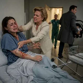 Still numb from an emergency C-section, I could only watch as my mother-in-law ripped the IV from my arm. Blood slid down my wrist. “You’re nothing but a cheap baby machine,” she hissed, slapping me until the room blurred. “My son is taking the baby—and you’ll never see either of them again.” Then the hospital door opened, and the doctor whispered, “Don’t let them leave. The DNA results are back.”