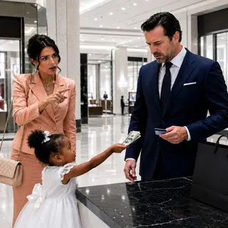 “The Billionaire’s Card Was Declined—Then His Fiancée Blamed a Three-Year-Old Orphan”