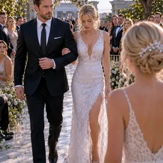 A Single Dad Brought a Homeless Woman to His Ex’s Wedding—Then the Billionaire Guests Realized Who She Was…