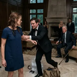 A Woman Was Hidden From Her Wealthy Boyfriend’s Friends — Her Decision at the Party Left the Entire Room Silent
