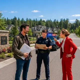 HOA President Called 911 to Remove Me—Then a Tattooed Stranger Arrived and the Officer Revealed Who Truly Owned Their Gated Neighborhood