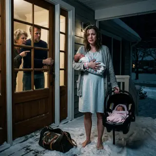 Get out and take your bastards with you! my mother-in-law shrieked, spitting at me as my husband shoved my ten-day-old twins and me into the freezing night. They thought I was a poor, helpless designer they could discard like trash. What they didn’t know was that I was the eight-billion-dollar CEO who owned their house, their cars, and the very company my husband worked for. Standing in the cold, I made one call—not for help, but to unleash a truth that would make them beg for the poverty they forced upon me…