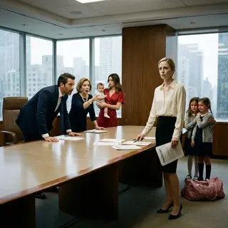 I signed the divorce papers while my ex-husband’s family laughed in my face. “Our real heir is here now,” his mother said, pointing at the baby in his mistress’s arms. I took my daughters to Madrid without a word. But inside my handbag was a DNA report that would destroy their dynasty before sunset.