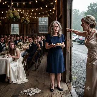 They Called Me "The Hand Lady" and Sent Me to Eat in the Parking Lot — Then the Bride Stood Up in Her Wedding Dress