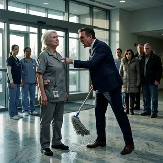 The Janitor Who Built the Hospital: For 22 Years, She Mopped the Floors of the Wing She Paid For