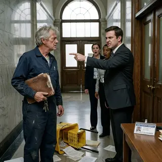 The Janitor Everyone Ignored Was Holding the One Document That Saved the Courthouse