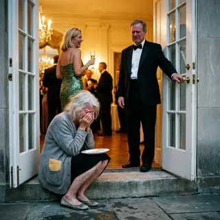 I Cleaned My Son's Mansion for Two Years and He Never Told His Wife Who I Was — Until the Night She Made Me Eat on the Back Steps