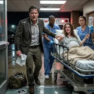 The night Emily Whitman served her husband divorce papers while he sat across from his mistress, she believed the worst part of her marriage was finally over. Hours later, a violent Mississippi storm forced her into emergency surgery while carrying the twins she and Michael had spent years begging God to give them. As doctors fought to save Emily, Aiden, and Savannah, Michael raced toward the hospital knowing his betrayal might become the final memory his wife carried into death. But surviving the night would not repair the life he had shattered. It would only begin a longer battle over guilt, custody, accountability, and whether a man who abandoned his family before his children were born could ever become the father they deserved.