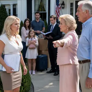 “Get out of your own house,” my mother hissed, while strangers unpacked in my guest room and their little girl hugged a suitcase like a life raft. The lease had my address, her signature, and $18,200 already stolen. Then the tenants’ lawyer opened the county deed records and asked one question that made my parents’ faces go cold.
