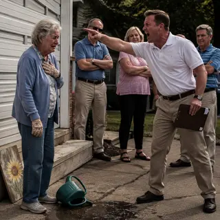 The HOA Fined a 71-Year-Old Widow $4,200 for Her Cracked Driveway — Then the County Recorder Read Aloud Who Actually Owned Their Clubhouse