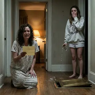 I spent my whole life hating my father for the way he treated my mother, and hating her even more for staying silent. “Why don’t you leave him?” I whispered one night, after hearing another crash from their bedroom. But when I got up for water at 2 a.m., I saw my mother kneeling beside a locked floorboard, crying over a hidden document. Then she turned and said, “If he finds out you saw this, he’ll kill us both.”